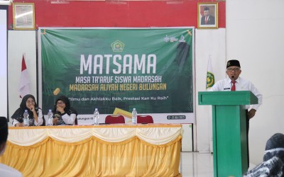 Peserta Didik MAN Bulungan Antusias mengikuti Matsama Hari Pertama
